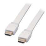 FLAT HDMI kabel platte kabel 1,8 meter WIT, Computers en Software, Pc- en Netwerkkabels, Nieuw, Verzenden