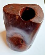 Oud-Chinees Hout Borstelhouder Pot Schotel - 164 mm (Zonder