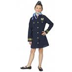Stewardessen verkleed jurkje met pet en sjaal voor meisjes.., Nieuw, Ophalen of Verzenden