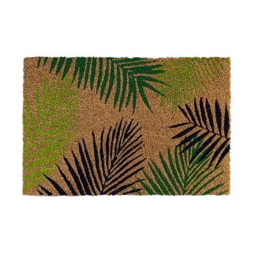 Kokosmat &#039;Leaf&#039; met bladmotief - 40x60 cm, Tuin en Terras, Deurmatten, Verzenden