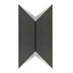 Moderne wandlamp Zwart | Triangle | Up en Down light | G9, Huis en Inrichting, Lampen | Wandlampen, Ophalen of Verzenden, Nieuw