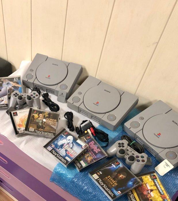 Sony - Playstation 1 (PS1) - Lote 3 Consolas PlayStation, Spelcomputers en Games, Spelcomputers | Overige Accessoires