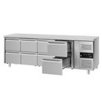GGM Gastro | Koelwerkbank ECO - 2230x700mm - met 8 laden - |, Zakelijke goederen, Horeca | Keukenapparatuur, Verzenden, Nieuw in verpakking