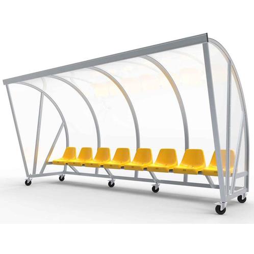 Verplaatsbare Dug-out model D met kuipstoelen, Sport en Fitness, Voetbal, Overige typen, Nieuw, Ophalen of Verzenden