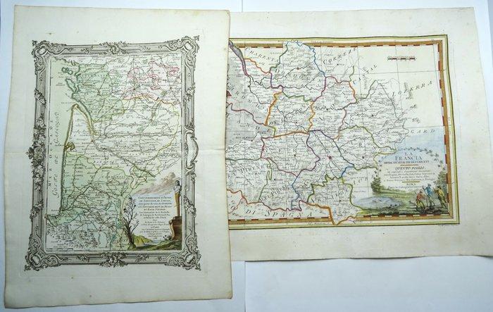 Frankrijk - Bordeaux, Gironde, Bayonne, La Rochelle... [2, Boeken, Atlassen en Landkaarten