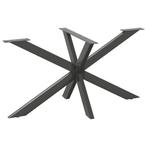 vidaXL Eettafelpoot spider vorm 150x78x(72-73) cm staal, Verzenden, Nieuw