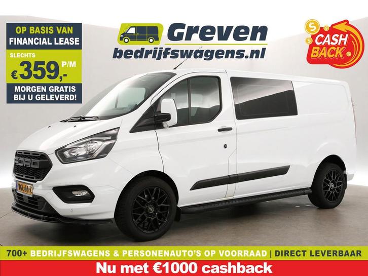 Ford Transit Custom 320 2.0 TDCI L2H1 Limited DC Carplay Cam, Auto's, Bestelauto's, Te koop, Handgeschakeld, Financial lease, Diesel