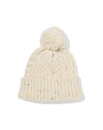 HEMA Kinder beanie pompon crème beige 2e halve prijs, Verzenden, Nieuw