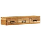 Tv-meubel - Hangend Acacia Hout - Retourdeal - Compact, 100 tot 150 cm, Nieuw, Ophalen of Verzenden, Minder dan 100 cm