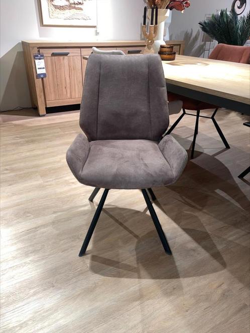 Ivy eetkamerstoel in combi stof Calabria - Ponti Lichtbruin, Huis en Inrichting, Stoelen, Eén, Bruin, Nieuw, Ophalen of Verzenden