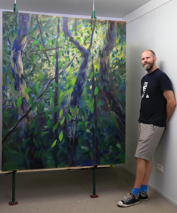 Landschappen en Natuur Kunst - Olieverf Schilderij, Huis en Inrichting, Woonaccessoires | Schilderijen, Tekeningen en Foto's, Schilderij
