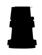 Laadvloermat rubber (traanplaat motief) Ford Transit L3 acht, Ophalen of Verzenden, Nieuw