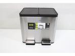 EKO Essential Splitted - Pedaalemmer 2x10L - Soft Close -, Huis en Inrichting, Woonaccessoires | Prullenbakken, Verzenden, Zo goed als nieuw