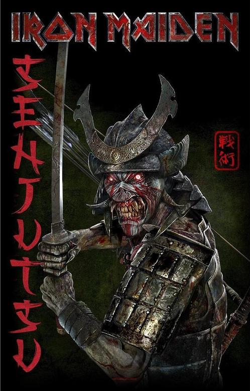 Iron Maiden - Senjutsu Album Textielposter off. merchandise, Verzamelen, Muziek, Artiesten en Beroemdheden, Poster, Artwork of Schilderij
