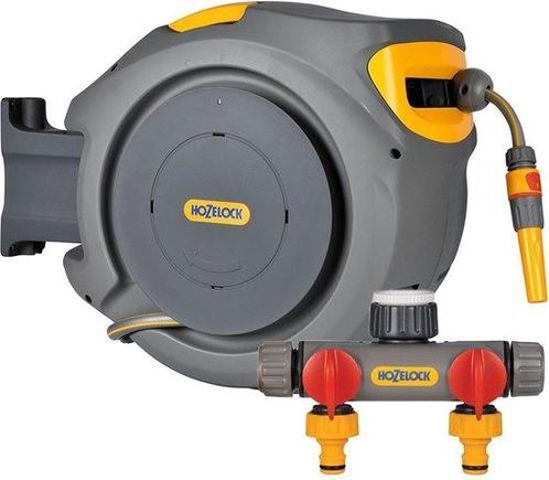 HOZELOCK AUTO REEL WANDSLANGBOX INCL. 25M SLANG MET 2-WEG..., Tuin en Terras, Tuinslangen, Nieuw, Ophalen of Verzenden