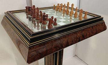 Schaaktafel - Hout, Glas beschikbaar voor biedingen