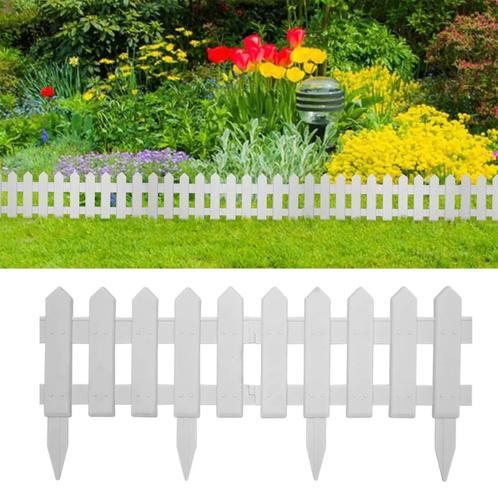 vidaXL Gazonranden 25 st 10 m PP wit, Tuin en Terras, Overige Tuin en Terras, Nieuw, Verzenden