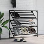 vidaXL Schoenenrek 90x30x85 cm bewerkt hout grijs sonoma, Huis en Inrichting, Verzenden, Nieuw