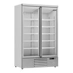 Koelkast 2 Glasdeuren 1000L JDE-1000R, Gebruikt, Koelen en Vriezen
