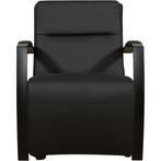 Leren fauteuil Arrival - Toledo Nero (zwart), Nieuw, Ophalen of Verzenden, 50 tot 75 cm, Industrieel, Modern