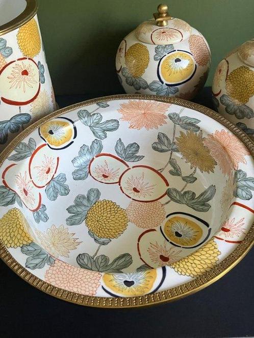 G&C Interiors - Vaas (3) - Porselein, Brons - Canisters,, Antiek en Kunst, Curiosa en Brocante