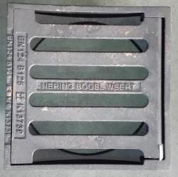 Straatkop gietijzer Ø315 mm met sleufen, Doe-het-zelf en Verbouw, Buizen en Afvoer, Ophalen of Verzenden