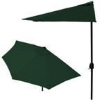 Balkonparasol - halve parasol - met zwengel - 240 cm - groen, Tuin en Terras, Ophalen of Verzenden, Nieuw