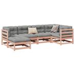 vidaXL 6-delige Loungeset met kussens massief douglas, Tuin en Terras, Tuinsets en Loungesets, Verzenden, Nieuw, Loungeset