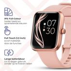 Lunis Smartwatch Dames & Heren Rosé Goud / Roze - Apple &, Verzenden, Nieuw