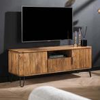 *WOONWINKEL* Tv-meubel Mango Hout Met Ribbels, Huis en Inrichting, Kasten | Televisiemeubels, Nieuw, Verzenden