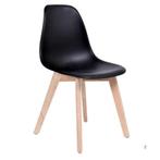 Stijlvolle set van 2 zwarte eetkamerstoelen KITO - tijdlo..., Huis en Inrichting, Tijdloos design, Twee, Zwart, Nieuw
