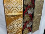 Fukuro OBI Japanse Kimono Riem Band Set Van 3 Bloemen, Golf,