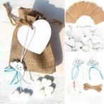 Jute giftbag met pepermuntjes,  gelukspoppetje en kaartje, Hobby en Vrije tijd, Feestartikelen, Verzenden, Nieuw, Feestartikel