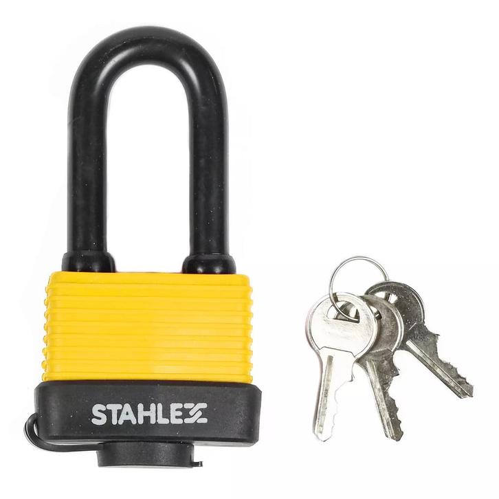 Stahlex Waterbestendig hangslot - 50 mm - Beschermkapje -..., Doe-het-zelf en Verbouw, IJzerwaren en Bevestigingsmiddelen, Nieuw