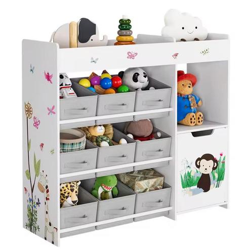 Speelgoedkast 9 Opbergbakken – Witte Kinderkast van 90x80, Huis en Inrichting, Kasten | Overige, Nieuw, Verzenden