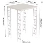 Metalen Pergola 180x180 – Witte Bruiloft Luifel met Doek, Verzenden, Nieuw
