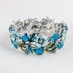 Joan Rivers - Metaal - Armband - Aqua Crystal, Antiek en Kunst, Curiosa en Brocante