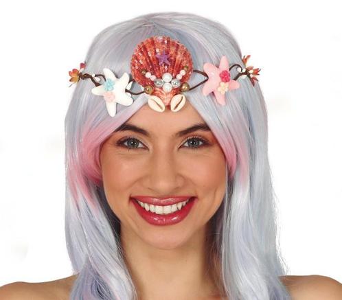 Tiara Schelp, Hobby en Vrije tijd, Feestartikelen, Nieuw, Verzenden
