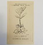 Giorgio Balbi – Titulair, exquise Ex Libris - 1943