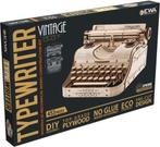 Eco Wood 3D Houten Vintage Typemachine DIY Modelbouw, Verzenden, Nieuw