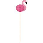 Cocktailprikkers Flamingo 19cm 10st, Hobby en Vrije tijd, Feestartikelen, Nieuw, Verzenden