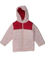 NIKE Girls Hooded Padded Jacket 2-3 Years Pink Colourblock, Kleding | Dames, Verzenden, Nieuw
