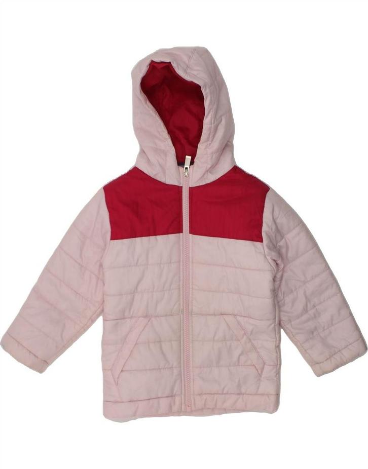 NIKE Girls Hooded Padded Jacket 2-3 Years Pink Colourblock, Kleding | Dames, Jassen | Winter, Verzenden