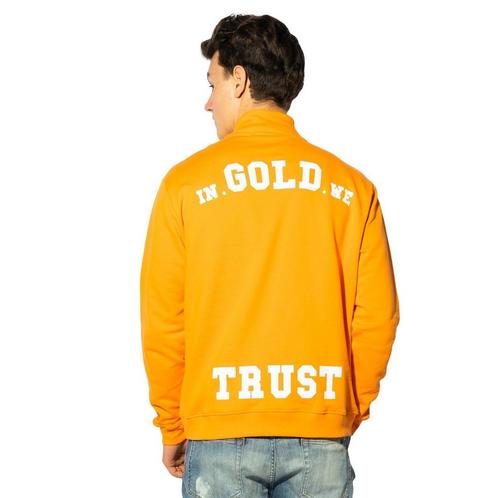 40% In Gold We Trust  Sweaters  maat XS, Kleding | Heren, Truien en Vesten, Oranje, Nieuw, Verzenden