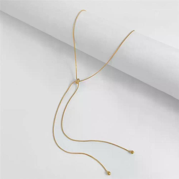 Slangenketting Choker met Koper en Kwastje, Sieraden, Tassen en Uiterlijk, Kettingen, Nieuw, Verzenden