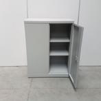 Stalen 2-deurs kast grijs - 100x80x40 cm, Huis en Inrichting, Kasten | Overige, Ophalen of Verzenden, Nieuw
