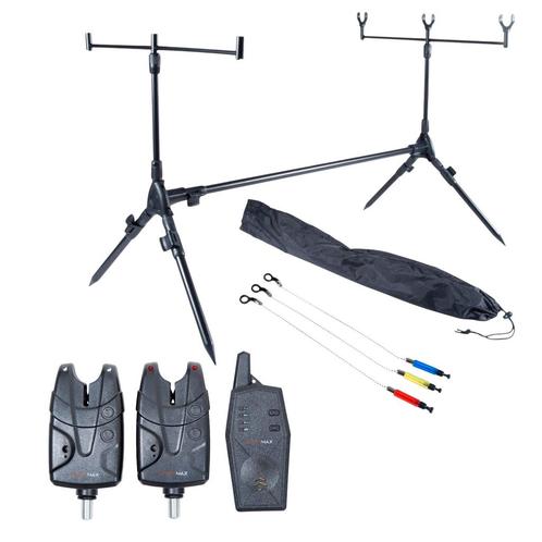 Catchmax 2+1 Beetmelder Set + Complete Rodpod, Watersport en Boten, Hengelsport | Algemeen, Nieuw, Verzenden