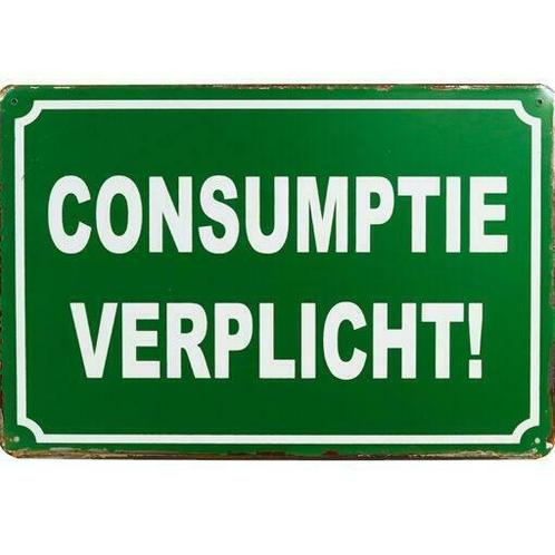 Consumptie verplicht pubbord, Zakelijke goederen, Horeca | Overige, Verzenden