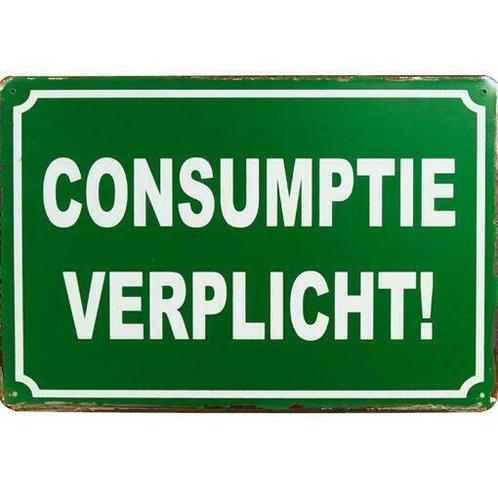 Consumptie verplicht pubbord, Zakelijke goederen, Horeca | Overige, Verzenden