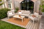 Ivola stoel-bank loungeset (4-delig) - Rope/Zand, Tuin en Terras, Tuinsets en Loungesets, Verzenden, Nieuw, Overige materialen